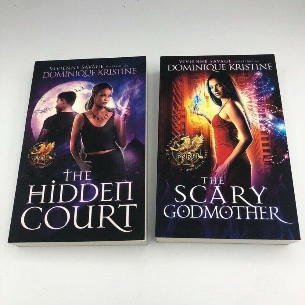 2 Books THE PARANORMAL UNIVERSITY FILES‎ Vivienne Savage Signed PB Hidden Court